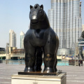 Famous replica large size modern bronze botero fat horse sculpture for garden